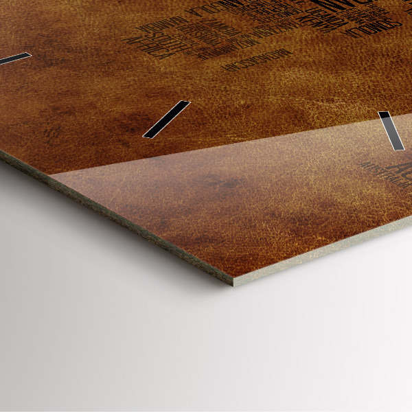 Wanduhr modern quadratisch Karte mit Ländernamen