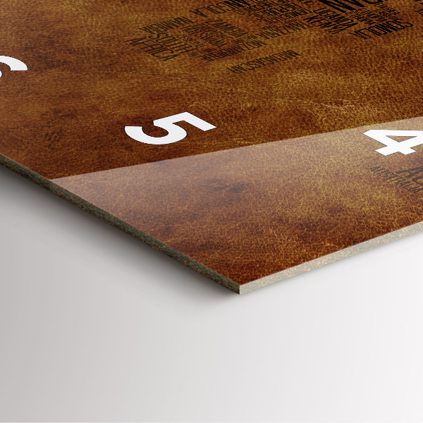 Wanduhr modern quadratisch Karte mit Ländernamen