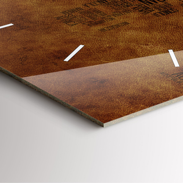 Wanduhr modern quadratisch Karte mit Ländernamen