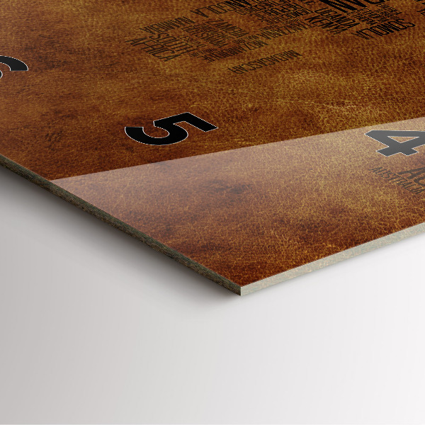 Wanduhr modern quadratisch Karte mit Ländernamen