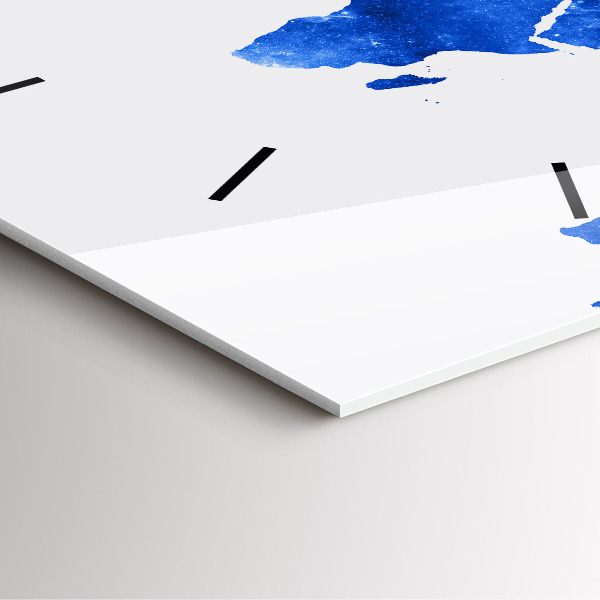 Wanduhr quadratisch mit motiv Kosmische Weltkarte