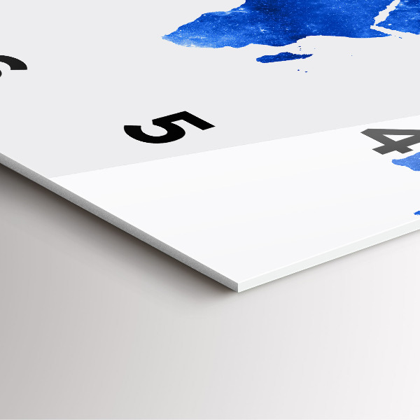 Wanduhr quadratisch mit motiv Kosmische Weltkarte