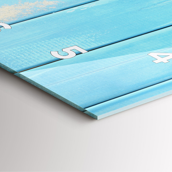 Wanduhr quadratisch Strand-Accessoires