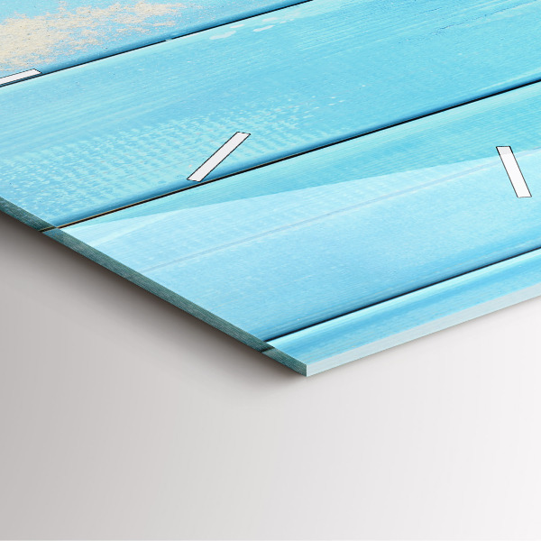 Wanduhr quadratisch Strand-Accessoires