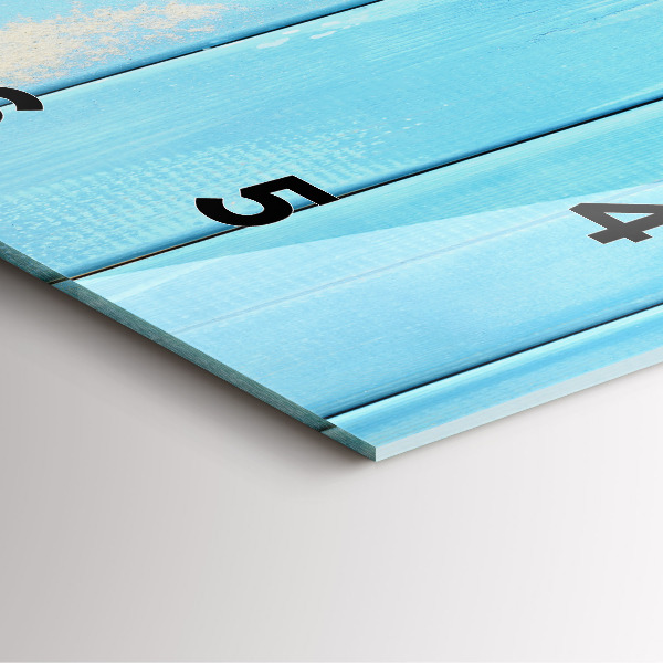 Wanduhr quadratisch Strand-Accessoires