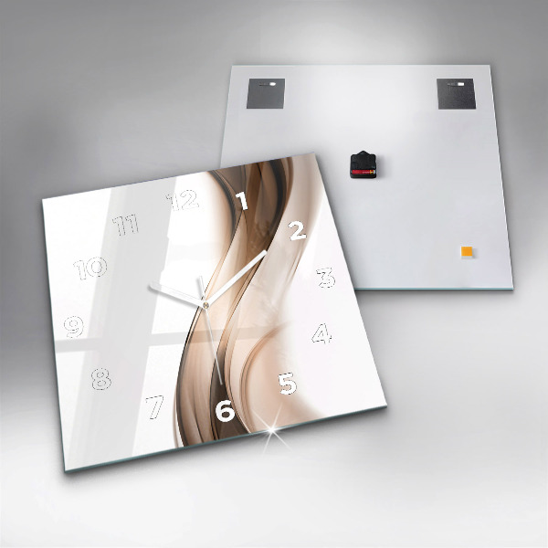 Wanduhr modern quadratisch Abstrakte Linie