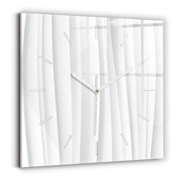 Wanduhr quadratisch mit motiv Textur der Wellen