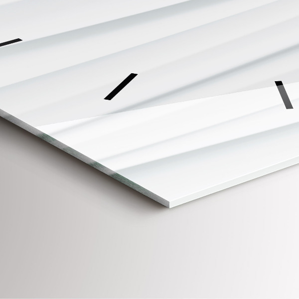 Wanduhr quadratisch mit motiv Textur der Wellen