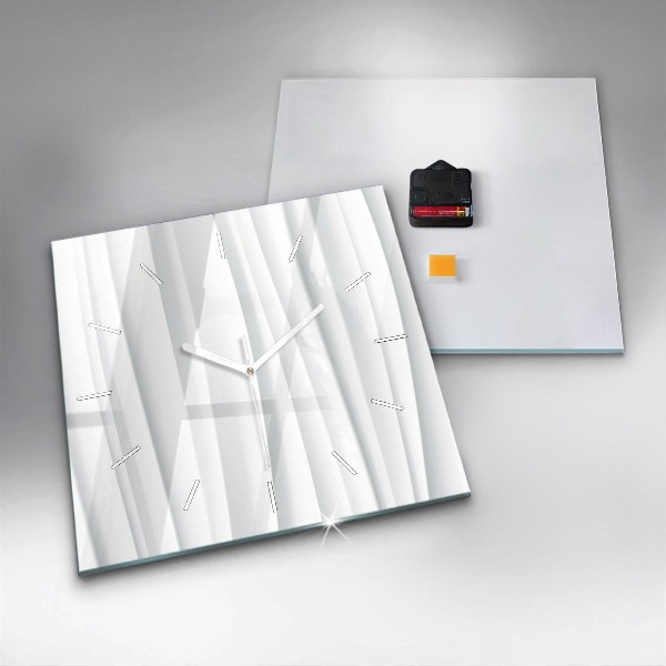 Wanduhr quadratisch mit motiv Textur der Wellen