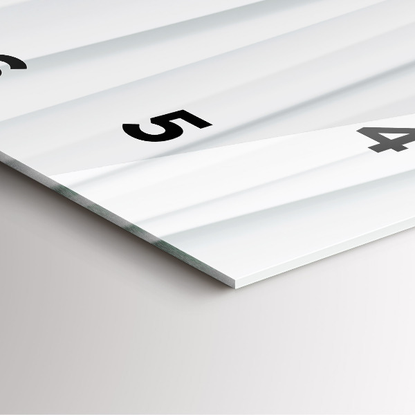 Wanduhr quadratisch mit motiv Textur der Wellen