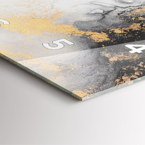 Wanduhr quadratisch mit motiv Kunstvoller Marmor