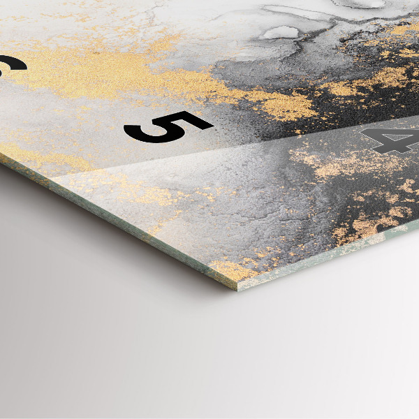 Wanduhr quadratisch mit motiv Kunstvoller Marmor