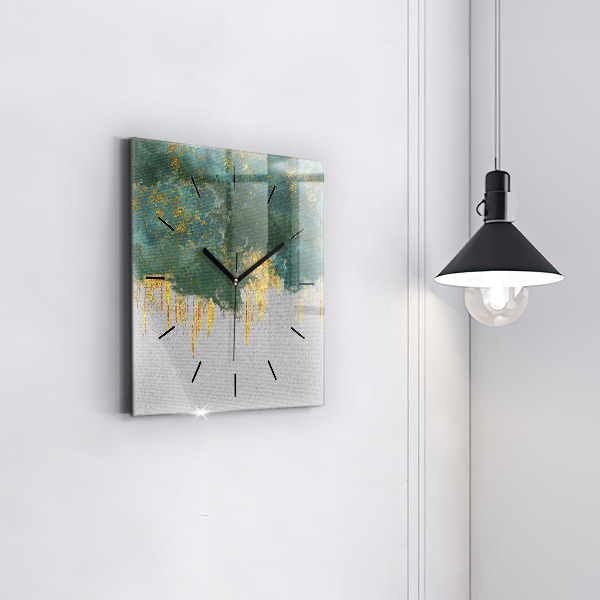 Wanduhr modern quadratisch Dekoratives Muster