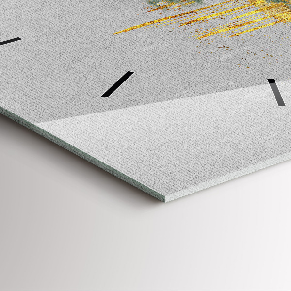 Wanduhr modern quadratisch Dekoratives Muster