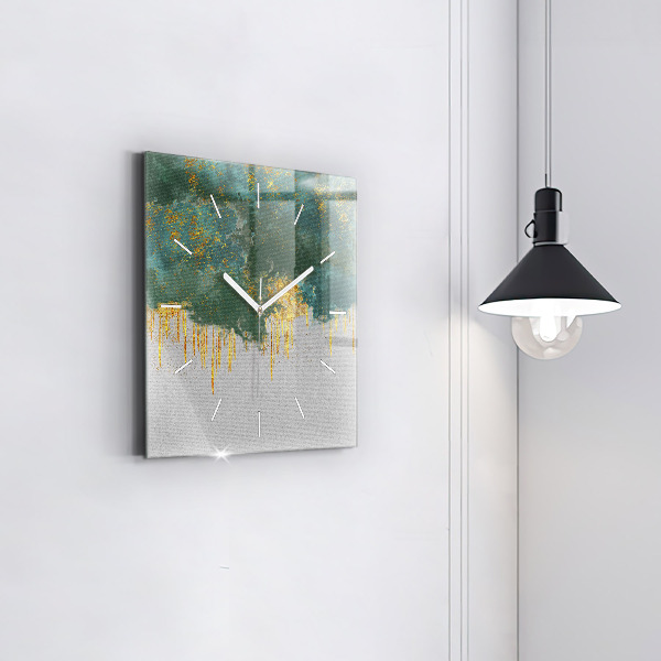 Wanduhr modern quadratisch Dekoratives Muster