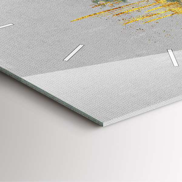 Wanduhr modern quadratisch Dekoratives Muster