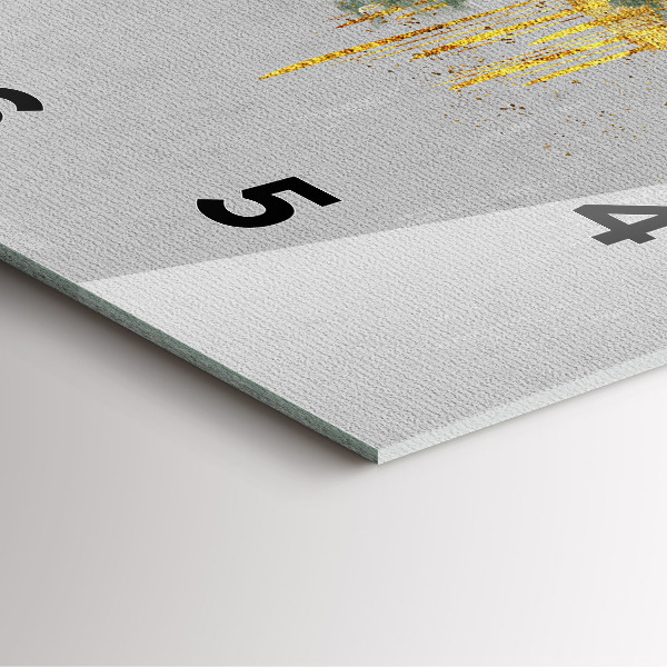 Wanduhr modern quadratisch Dekoratives Muster