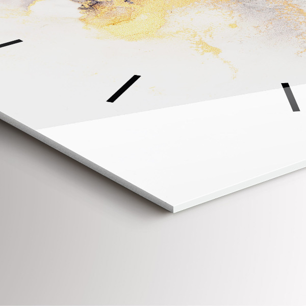 Wanduhr quadratisch Marmoriertes Muster