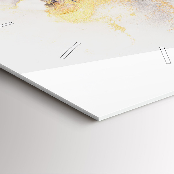 Wanduhr quadratisch Marmoriertes Muster