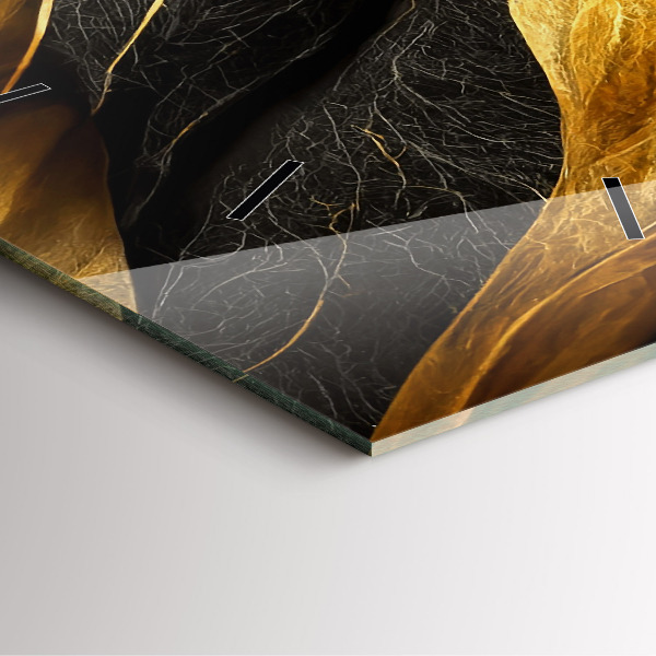 Wanduhr quadratisch mit motiv Elegante Abstraktion