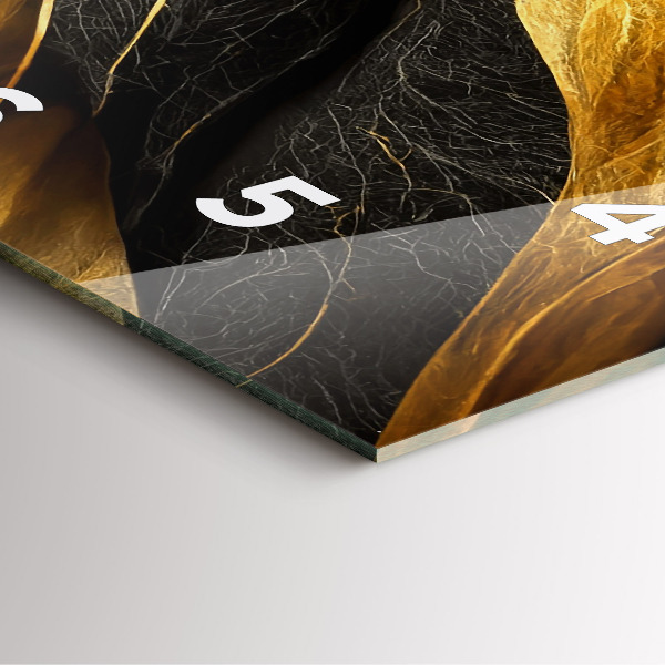 Wanduhr quadratisch mit motiv Elegante Abstraktion