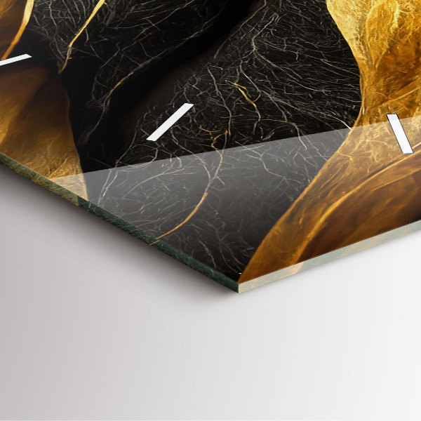 Wanduhr quadratisch mit motiv Elegante Abstraktion