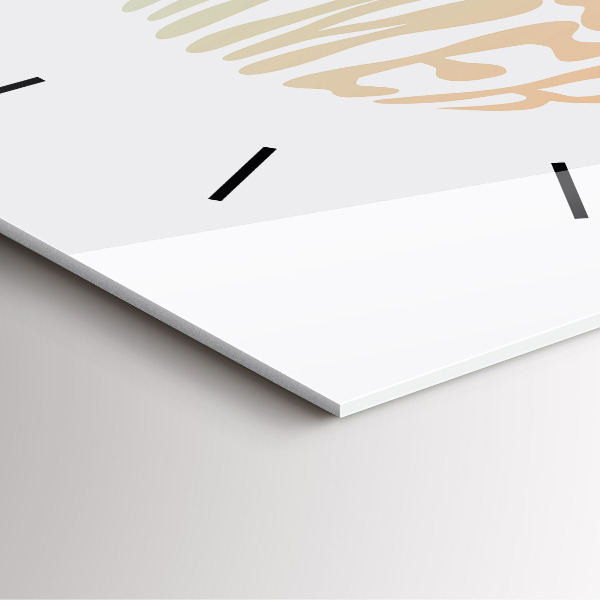 Wanduhr modern quadratisch Hallo Sommer!