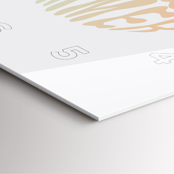 Wanduhr modern quadratisch Hallo Sommer!