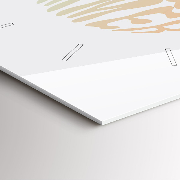 Wanduhr modern quadratisch Hallo Sommer!