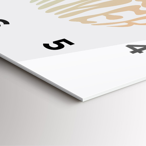 Wanduhr modern quadratisch Hallo Sommer!