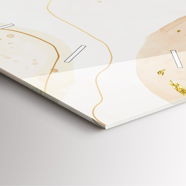 Wanduhr quadratisch Aquarell-Flecken