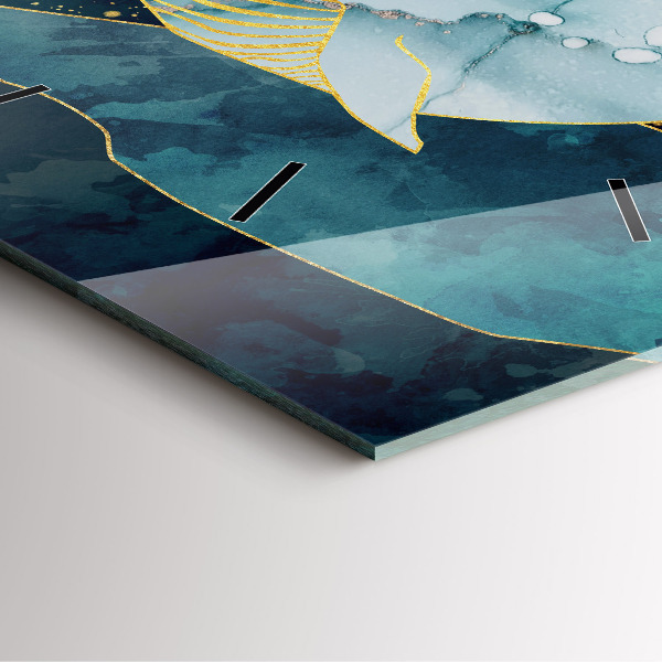 Wanduhr quadratisch mit motiv Abstrakter Wal