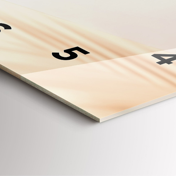 Wanduhr modern quadratisch Creme-Abstraktion