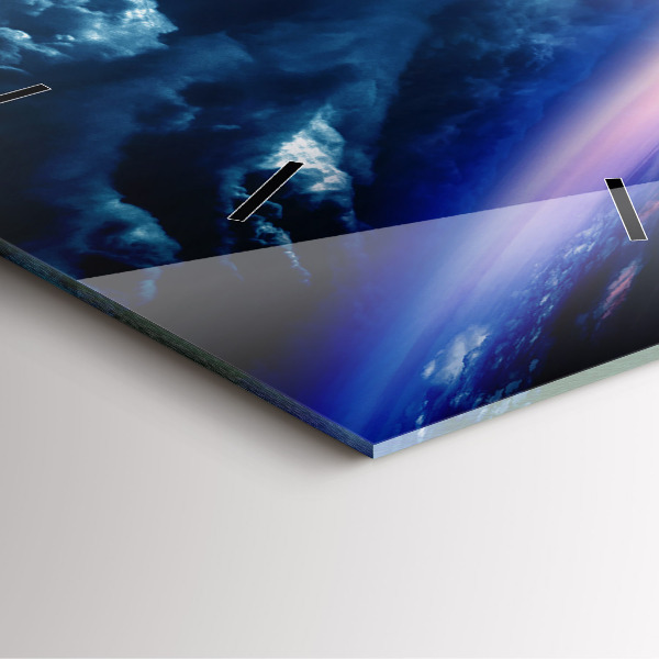 Wanduhr quadratisch Große Galaxie