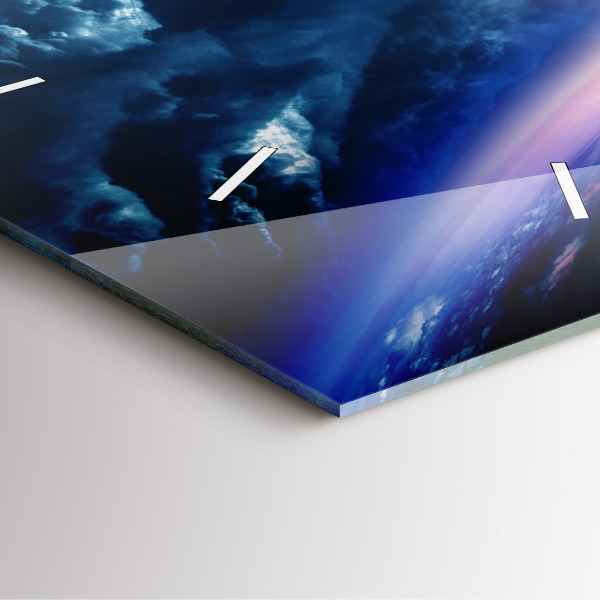 Wanduhr quadratisch Große Galaxie