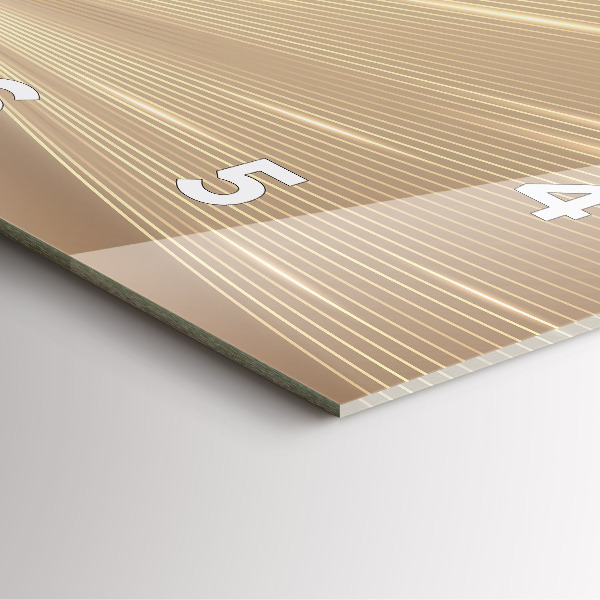 Wanduhr quadratisch mit motiv Abstraktes Licht