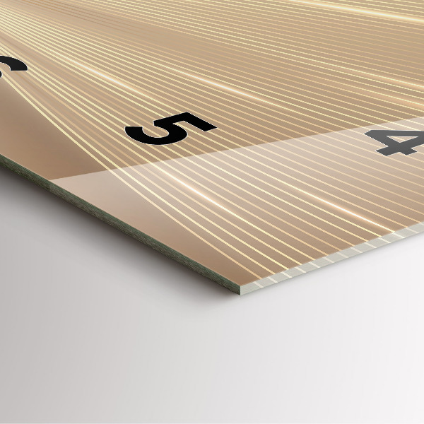 Wanduhr quadratisch mit motiv Abstraktes Licht