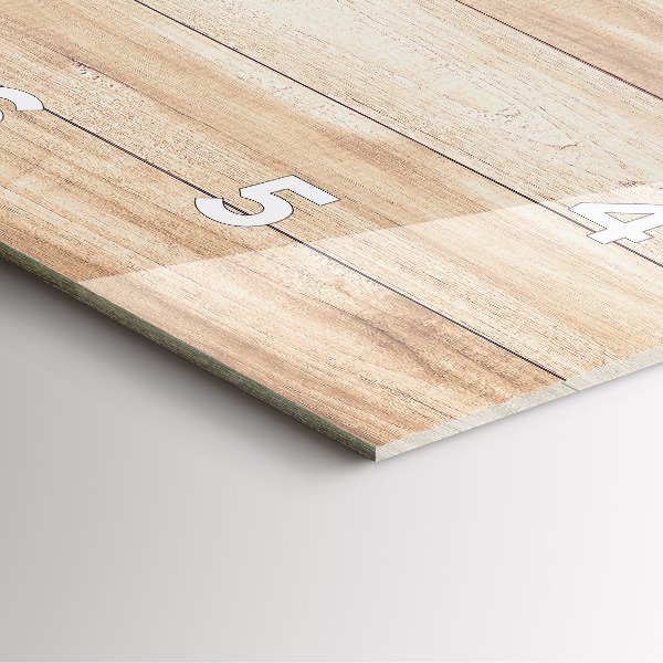 Wanduhr modern quadratisch Hölzerne Textur