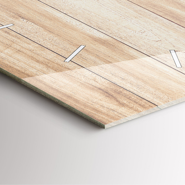 Wanduhr modern quadratisch Hölzerne Textur