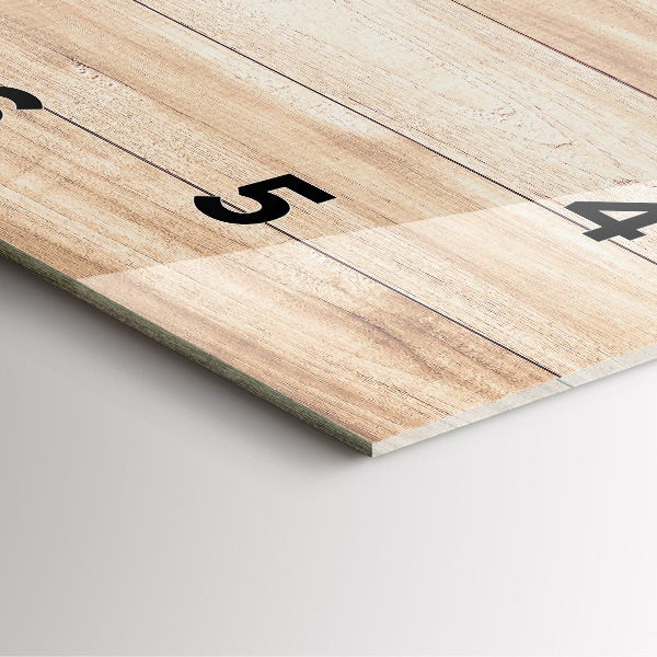 Wanduhr modern quadratisch Hölzerne Textur