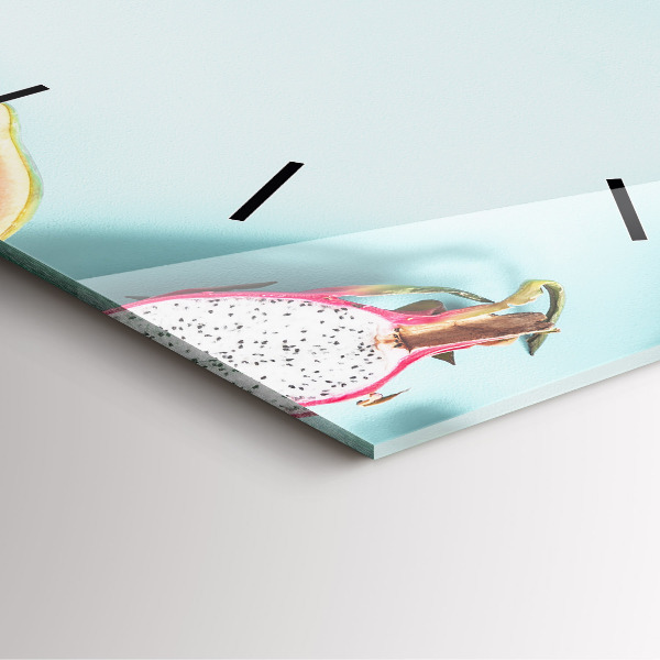 Wanduhr quadratisch mit motiv Sommer Komposition