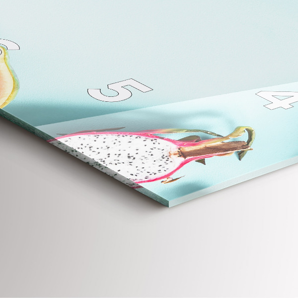 Wanduhr quadratisch mit motiv Sommer Komposition