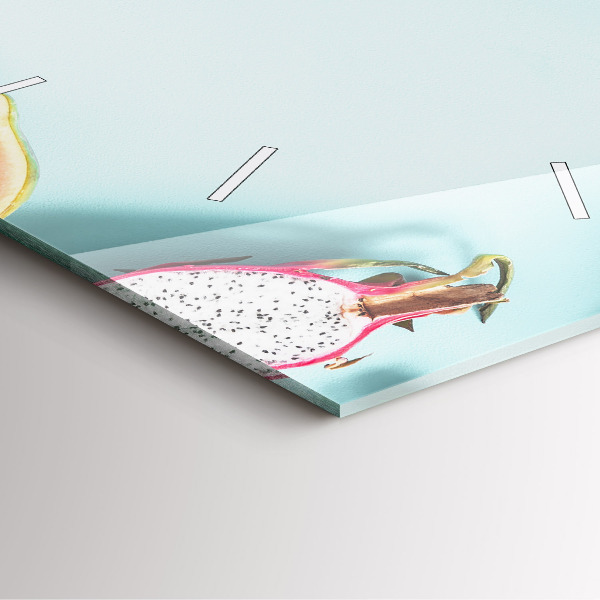 Wanduhr quadratisch mit motiv Sommer Komposition