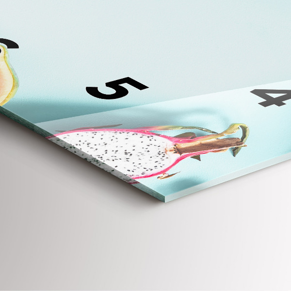 Wanduhr quadratisch mit motiv Sommer Komposition