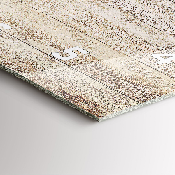 Wanduhr quadratisch Holztafeln