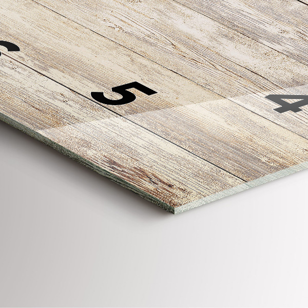 Wanduhr quadratisch Holztafeln