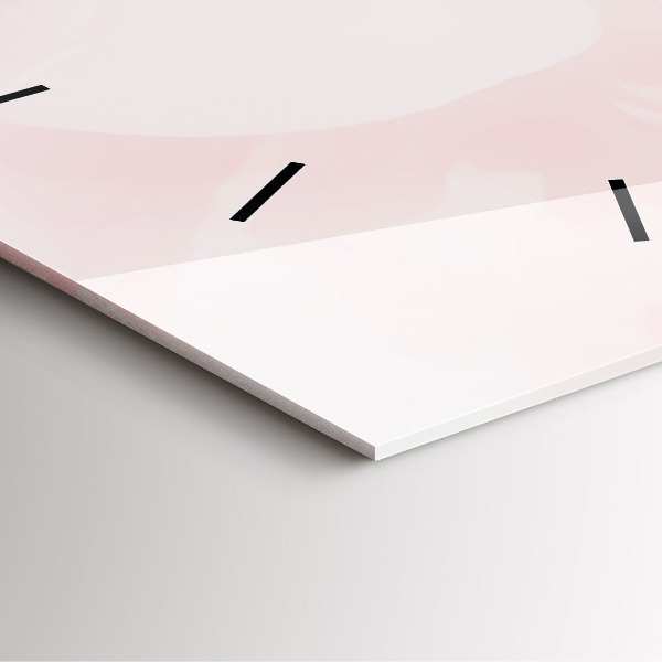 Wanduhr quadratisch mit motiv Blühende Rosen