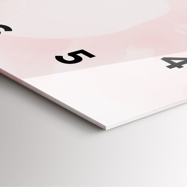 Wanduhr quadratisch mit motiv Blühende Rosen