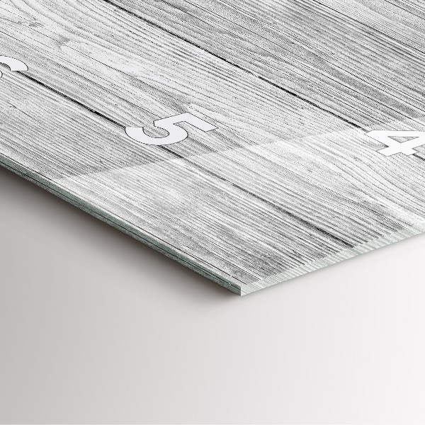 Wanduhr modern quadratisch Holztafeln