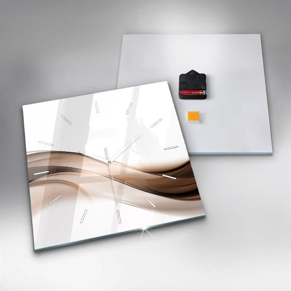 Wanduhr quadratisch Abstrakte Linie